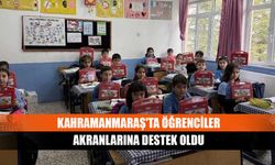 Kahramanmaraş'ta öğrenciler akranlarına destek oldu