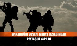 Bakanlığın sosyal medya hesabından paylaşım yapıldı