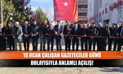 10 Ocak Çalışan Gazeteciler Günü dolayısıyla anlamlı açılış!