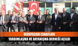 Derepazarı esnafları yardımlaşma ve dayanışma derneği açıldı