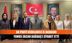 AK Parti Kırklareli İl Başkanı Yunus Ercan Dağdaş’I ziyaret etti