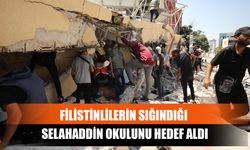 Filistinlilerin Sığındığı Selahaddin Okulunu Hedef Aldı