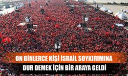 On Binlerce Kişi İsrail Soykırımına Dur Demek İçin Bir Araya Geldi