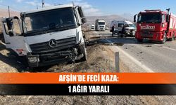 Afşin’de feci kaza: 1 ağır yaralı