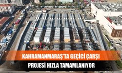 Kahramanmaraş'ta Geçici Çarşı Projesi Hızla Tamamlanıyor