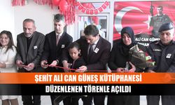 Şehit Ali Can Güneş Kütüphanesi düzenlenen törenle açıldı