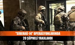 "Siberağ-14" operasyonlarında 20 şüpheli yakalandı