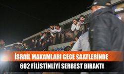 İsrail Makamları Gece Saatlerinde 602 Filistinliyi Serbest Bıraktı