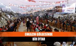 Enkazın gölgesinde bir iftar