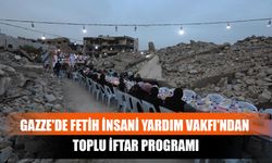 Gazze'de Fetih İnsani Yardım Vakfı'ndan Toplu İftar Programı