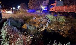 Kahramanmaraş'ta takla atan otomobildeki 1 kişi öldü, 1 kişi yaralandı
