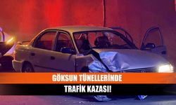 Göksun tünellerinde trafik kazası!