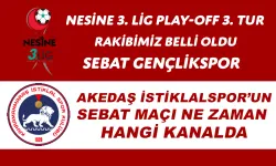 Sebat Gençlik Spor ile oynayacağımız karşılaşmanın canlı yayın kanalı belli oldu.