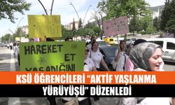 KSÜ Öğrencileri “Aktif Yaşlanma Yürüyüşü” Düzenledi