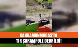 Kahramanmaraş’ta Tır Şarampole Devrildi!