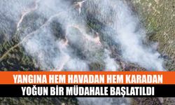 Yangına Hem Havadan Hem Karadan Yoğun Bir Müdahale Başlatıldı