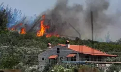 İzmir'de Korkutan Yangın! Foça’da Alevler Yerleşim Yerine Yaklaşıyor