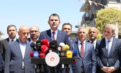Bakan Kurum Kahramanmaraş’ta yürütülen yeniden inşa çalışmalarını yerinde inceledi