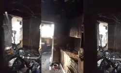 Gece saatlerinde alevler evlerini sardı