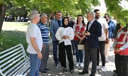 Başkan Görgel, öğrenci ve velillerin sınav heyecanına ortak oldu