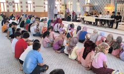 Yaz kuran kursu öğrencilerine kurs sonu etkinliği yapıldı