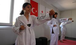 Kahramanmaraş’ta depremzede çocuklara tekvando desteği