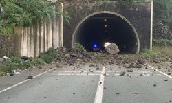 Artvin Sarp Sınır Kapısı yolunda heyelan meydana geldi!