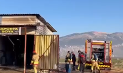 Kahramanmaraş'ta iş yeri yangını!