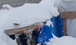 Kahramanmaraş’ta kar altında zorlu hayat mücadelesi!