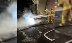 Göksun tünellerinde yangın paniği!