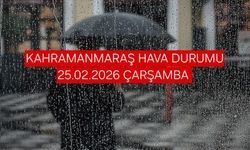Kahramanmaraş Hava Durumu (25.02.26) İlçelere Göre Hava Sıcaklıkları