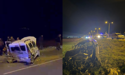 Pazarcık’ta iki araç da hurdaya döndü