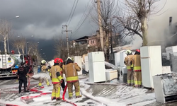 Kahramanmaraş'ta iş yerinde yangın paniği!