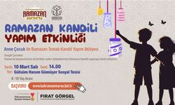 Kahramanmaraş'ta Anne ve Çocuklara Özel Ramazan Kandili Atölyesi