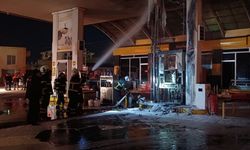 Siirt'te akaryakıt istasyonunda çıkan yangın söndürüldü