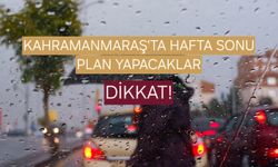 Kahramanmaraş’ta Hafta Sonu Alarmı: Kuvvetli Sağanak Geliyor