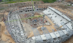 Şehrin Yeni Stadyumu Hızla Yükseliyor, Kaba İnşaat Tamamlanıyor