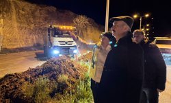 Batman'da üniversite yolunda heyelan meydana geldi