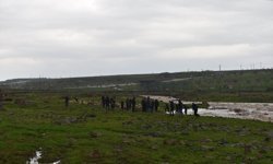 Şanlıurfa'da debisi yükselen derede mahsur kalan çoban ve koyunlar kurtarıldı