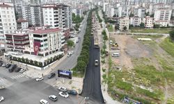 Ahır Dağı Caddesi’nde Asfalt Serimine Başlandı