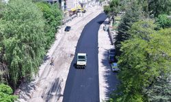 Elbistan Pınarbaşı Caddesi’nde Asfalt Serimine Başlandı