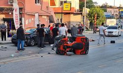 Mersin'de otomobille çarpışan ATV'nin sürücüsü yaralandı