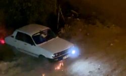 Kahramanmaraş’ta Aracı Alev Alan Sürücü Son Anda Kurtarıldı