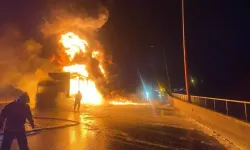TAG Otoyolu’nda Korkutan Tır Yangını!