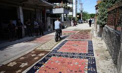 9 Aydır Asfaltlanmayan Yollara Mahalleliden İlginç Çözüm: Çukurları Halıyla Kapattılar