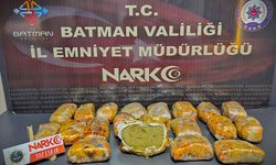 Batman'da 11 kilo 500 gram esrar ele geçirildi