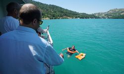 Kahramanmaraş'ta Nefes Kesen Tatbikat! Menzelet Barajı'nda Zamana Karşı Kurtarma Operasyonu