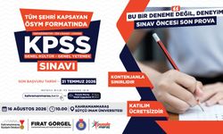 Kahramanmaraş'ta KPSS Öncesi Son Prova! Son Başvuru 31 Temmuz