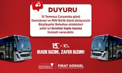 15 Temmuz’da Kahramanmaraş'ta Belediye Otobüsleri Ücretsiz!