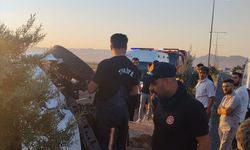 Mardin'de devrilen hafif ticari araçtaki 2 kişi yaralandı